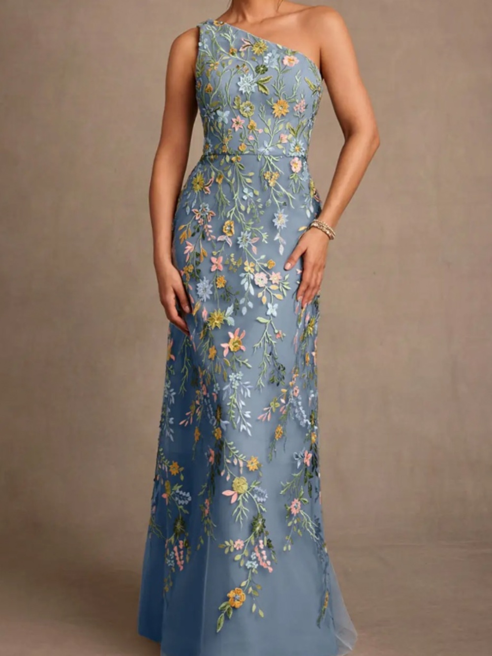 Azazie Bertie Dress in Twilight dusty blue 4 - NEW